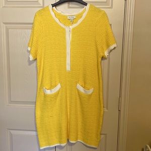 Free Assembly Short Sleeves Mini Sweater Dress